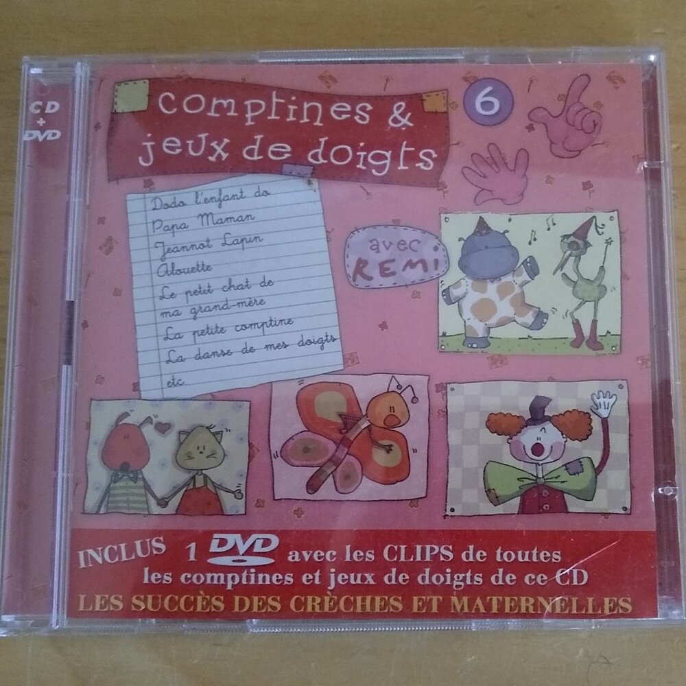 Comptines et Jeux de Doigts Vol 6 avec Remi French CD Used